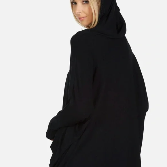 new Lauren Moshi X Crystals Multistar Oversized Pullover Hoodie ᨎ Black ᨎ XL - Picture 3 of 7